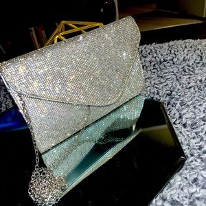 Crystal studded Clutch Bag